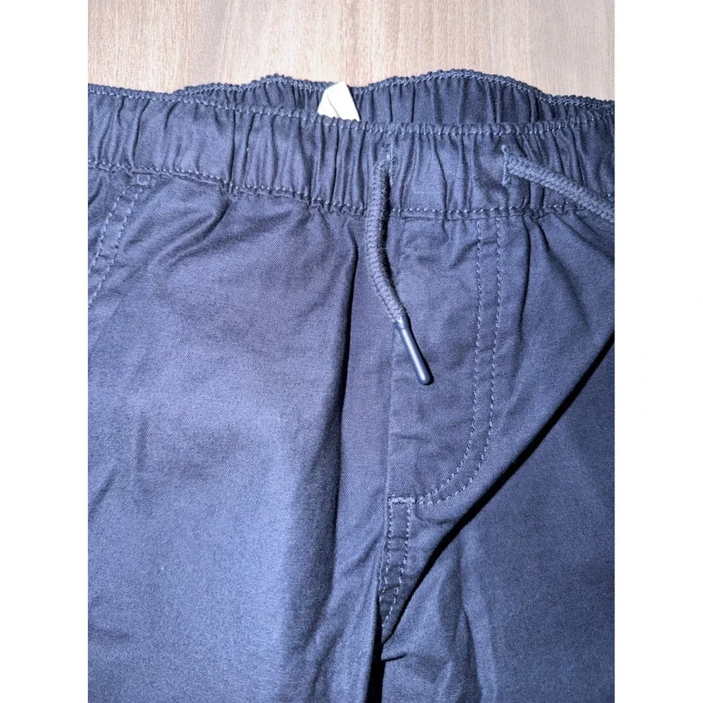 Gap Kids Navy Blue Twill Jogger Pants Elastic‎ Waist Drawstring XS 4-5 NEW Q3
